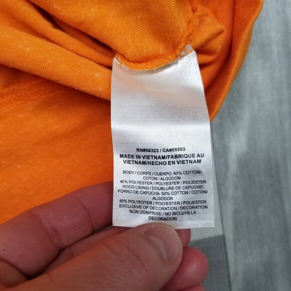 ✅Nike Tennessee Volunteers Orange Full Zip Hoodie Women’s Large Lightweight Logo - Picture 7 of 10